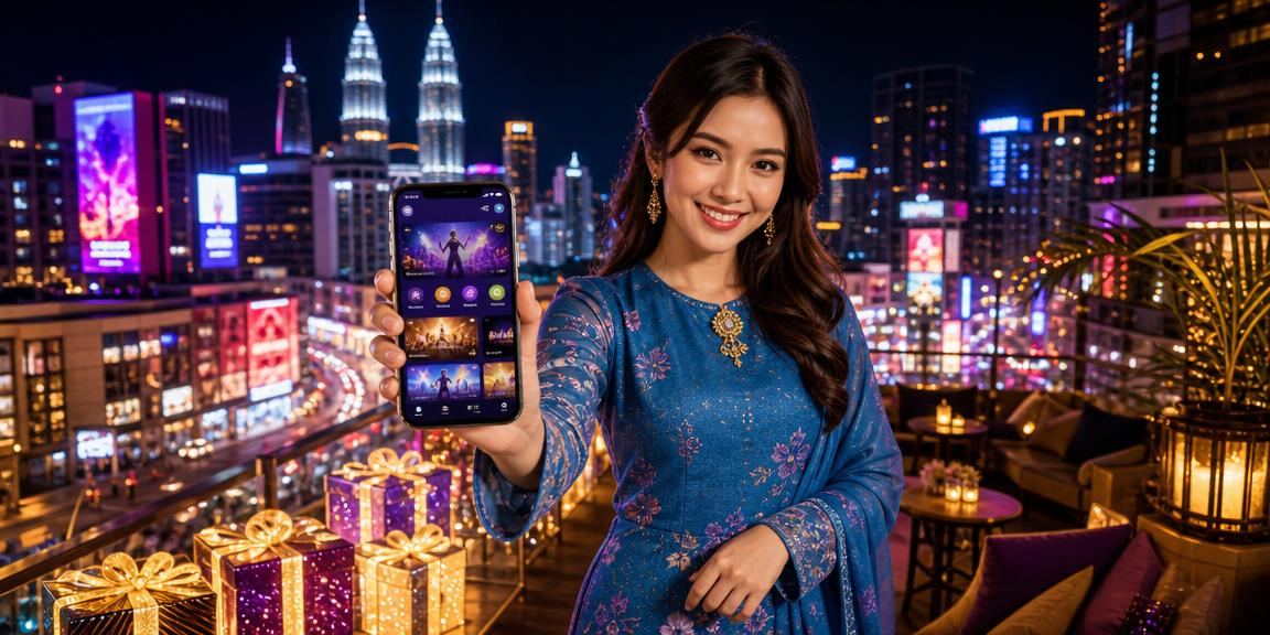 Pengguna mendaftar akaun t7250 di telefon bimbit di Kuala Lumpur
