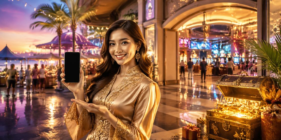 Skrin aplikasi kasino t7250 dipaparkan pada telefon bimbit di Malaysia